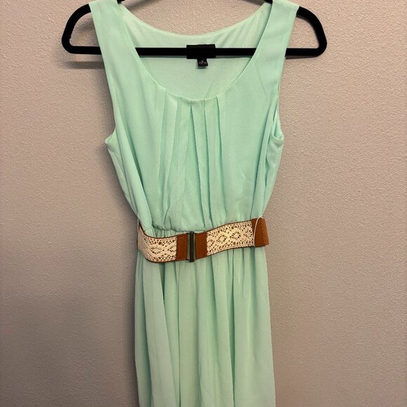 iZ Seafoam Green Chiffon Dress - Picture 1 of 3